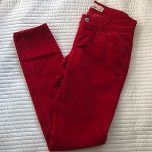 Old Navy Red Corduroy Pants